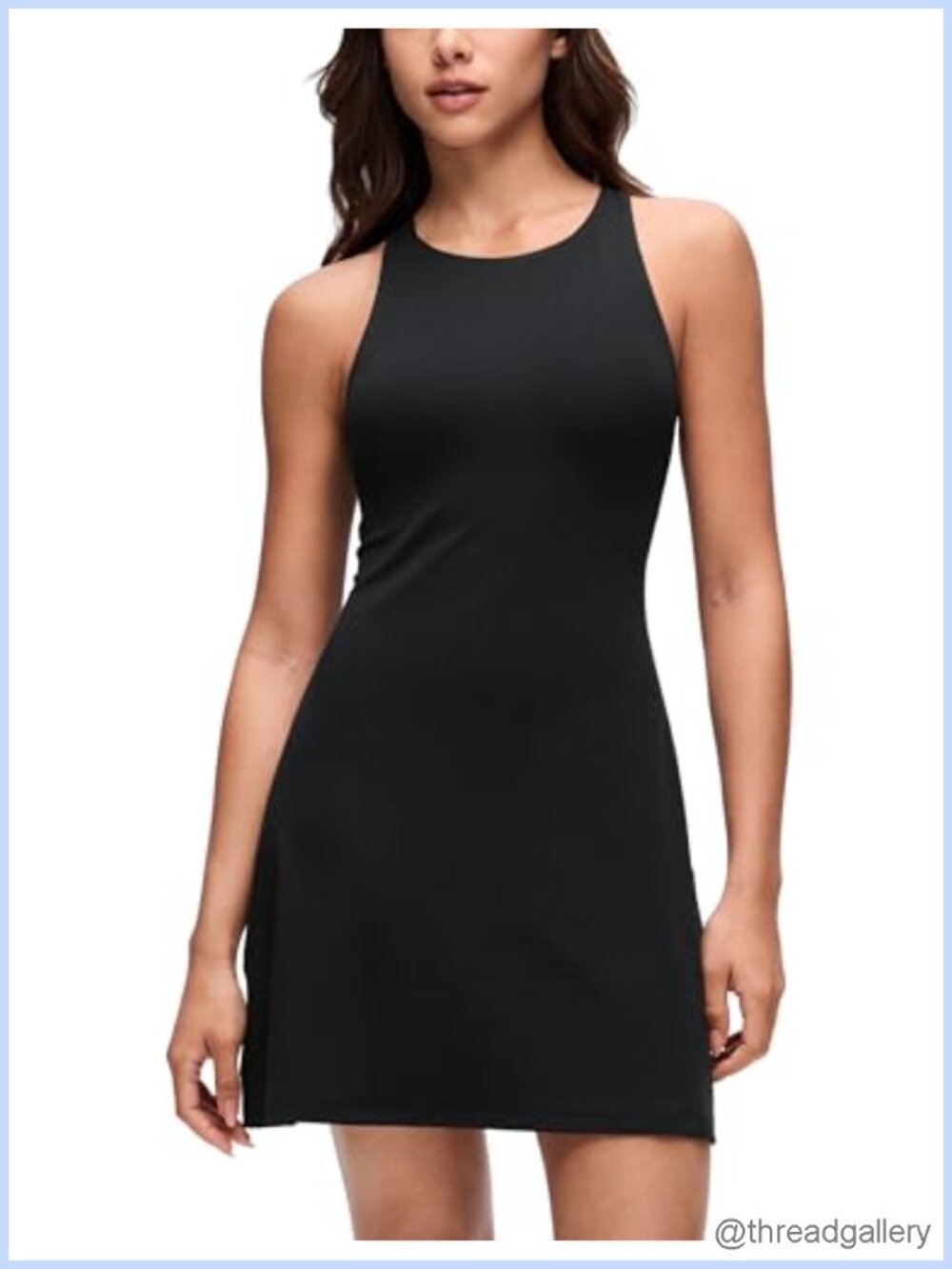 Butterluxe Crewneck Racerback Sleeveless Mini Dress